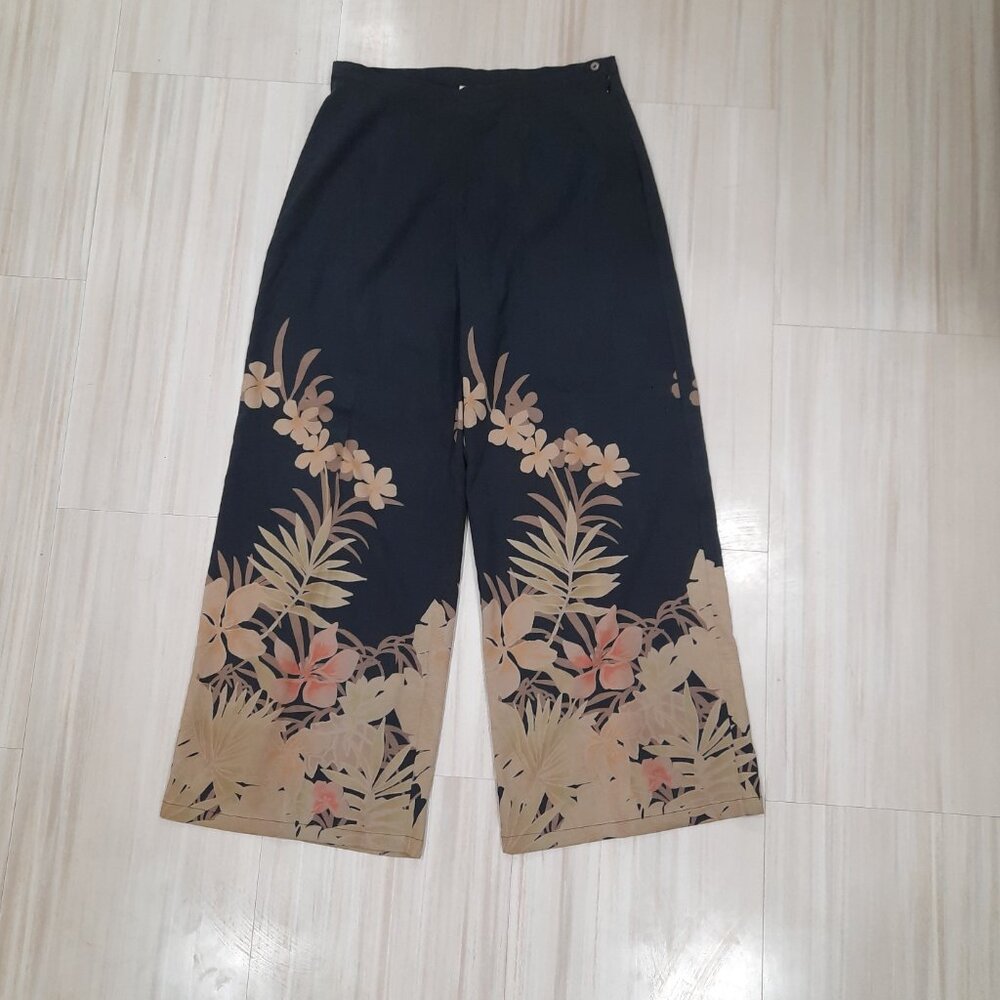 Vtg 90s silk wide leg pants set - Tori Richard brand - Picture 6 of 16